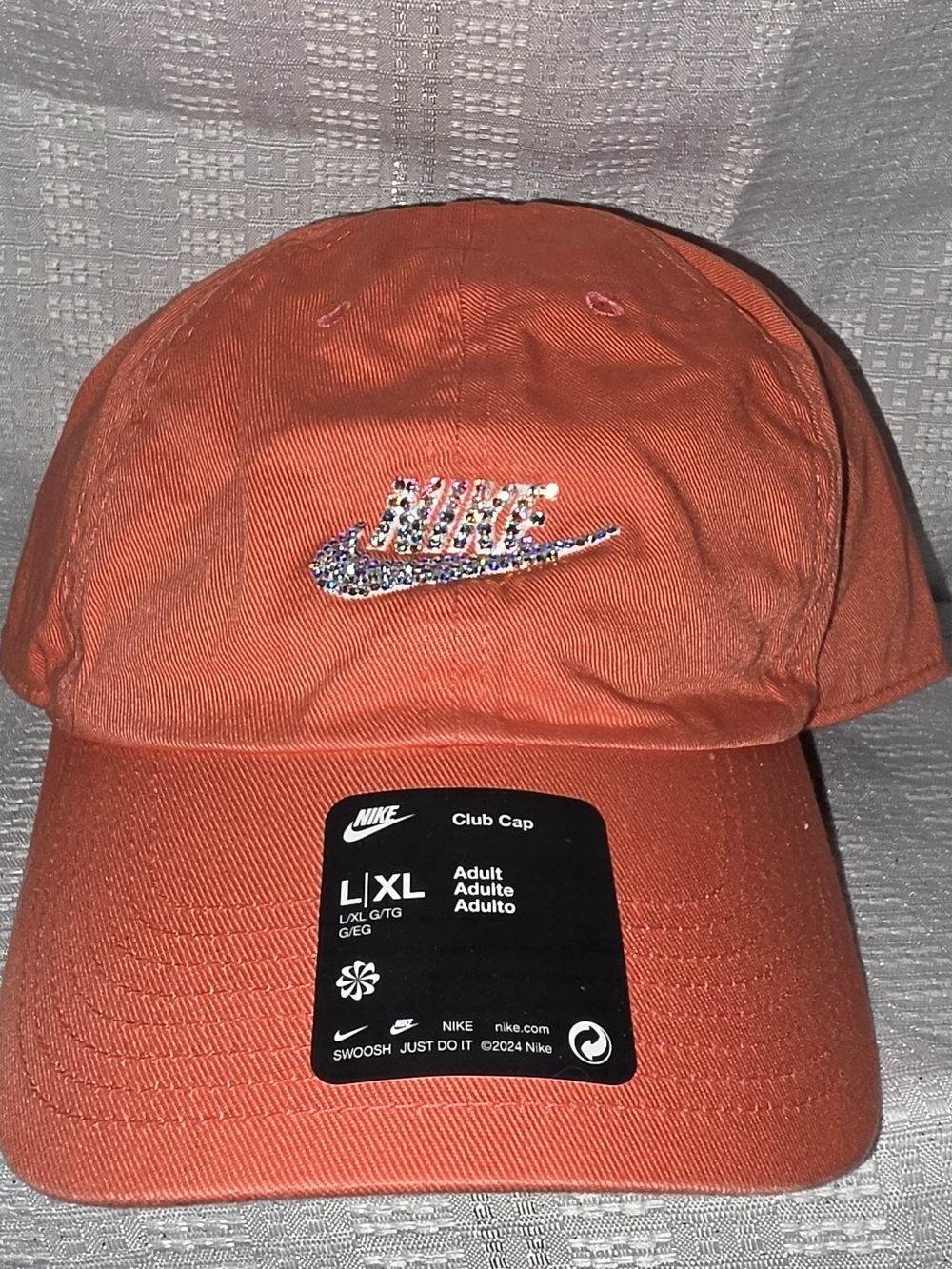 Nike Pink Club Cap with Crystal Swoosh